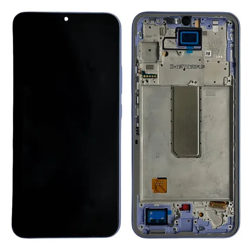PANTALLA PARA SAMSUNG A34 CON MARCO LILA