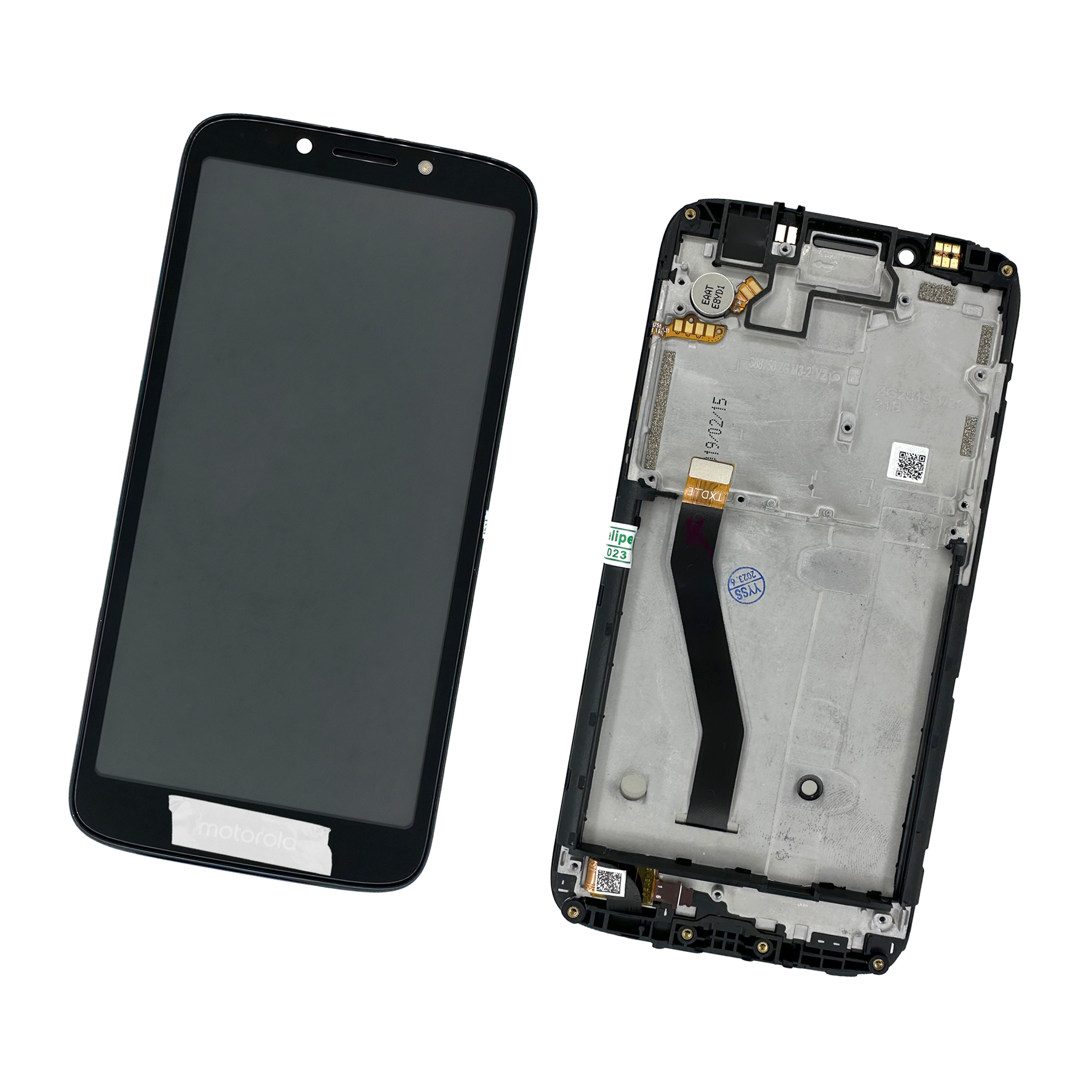 PANTALLA PARA MOTOROLA E5 PLAY CON MARCO NEGRO