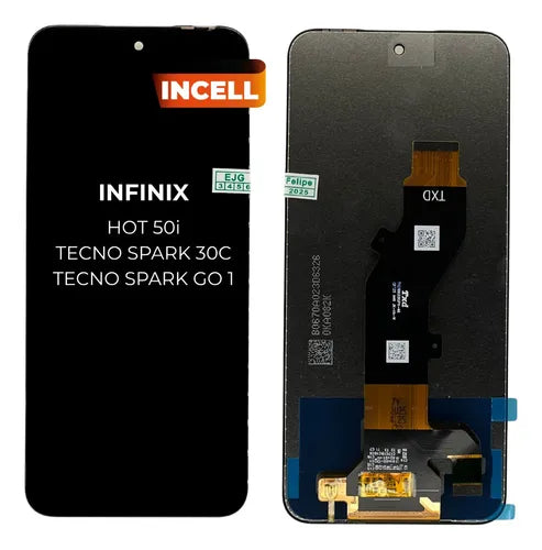 PANTALLA PARA INFINIX HOT 50i / SPARK 30 5G / SPARK 30C / POVA 6 NEO 5G / SPARK GO 1 2024 / POP 9 4G 5G