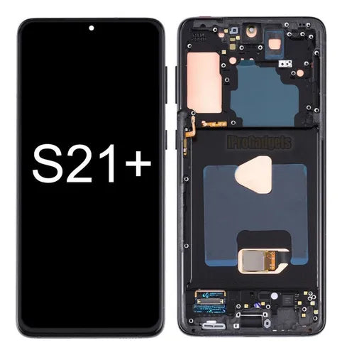 PANTALLA PARA SAMSUNG S21 PLUS, G996 CON MARCO NEGRO OLED