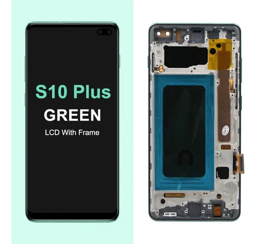 PANTALLA PARA SAMSUNG S10 PLUS VERDE CON MARCO
