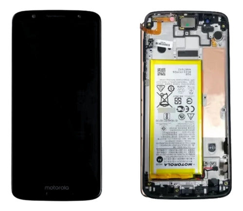 PANTALLA PARA MOTOROLA G6 NEGRO ORIGINAL CON BATERIA