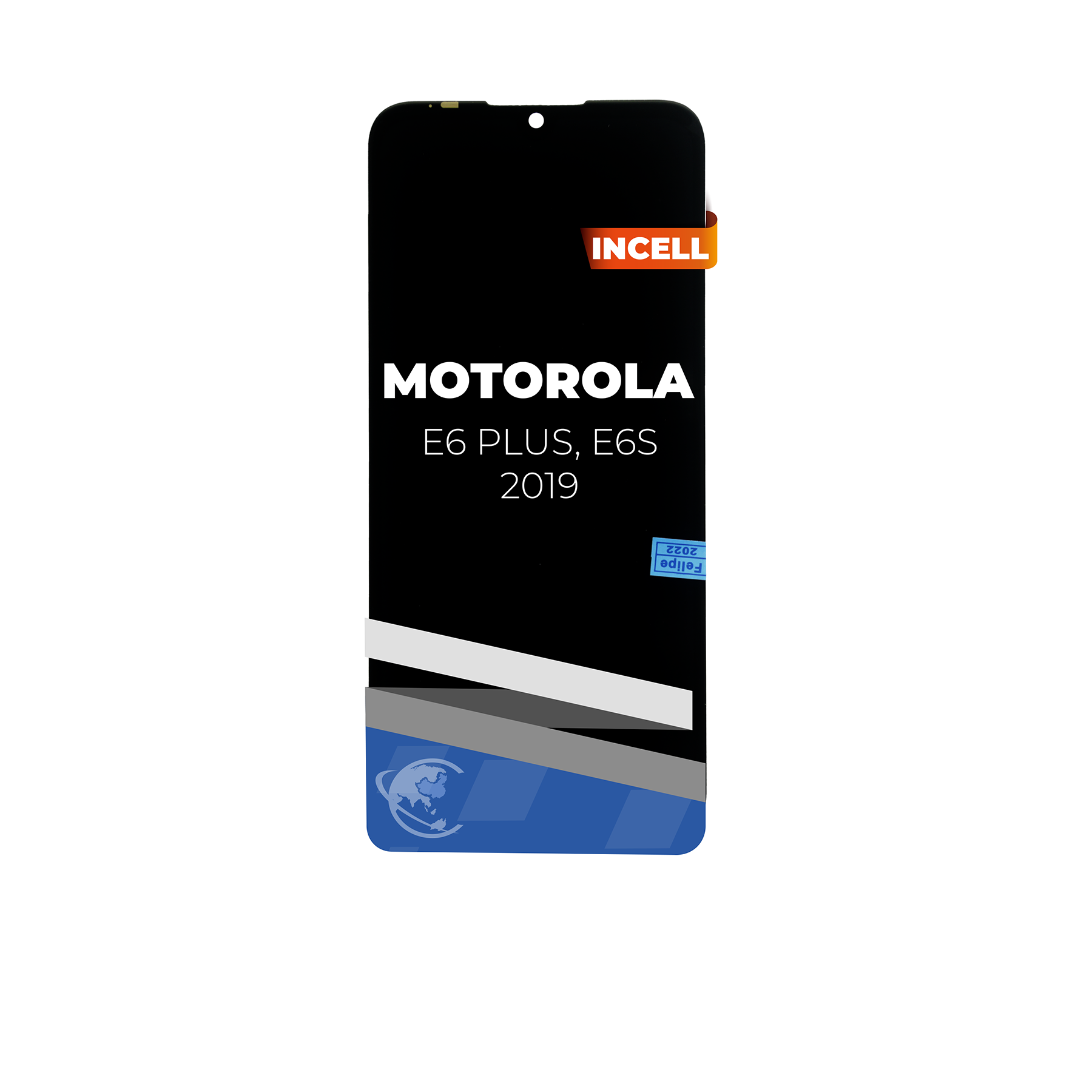 PANTALLA PARA MOTOROLA E6 PLUS , E6s 2019 NEGRO
