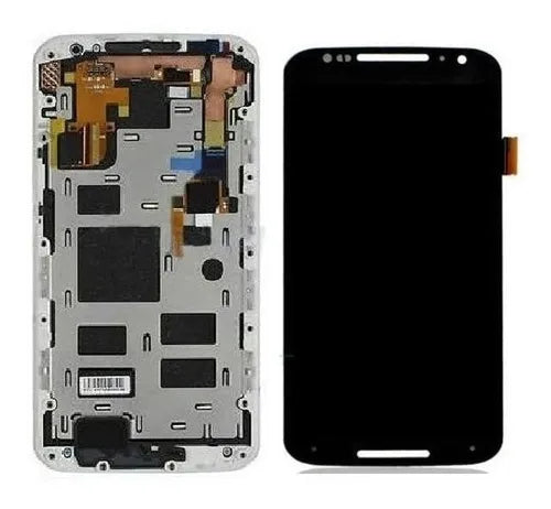 PANTALLA PARA MOTOROLA X2 CON MARCO NEGRO