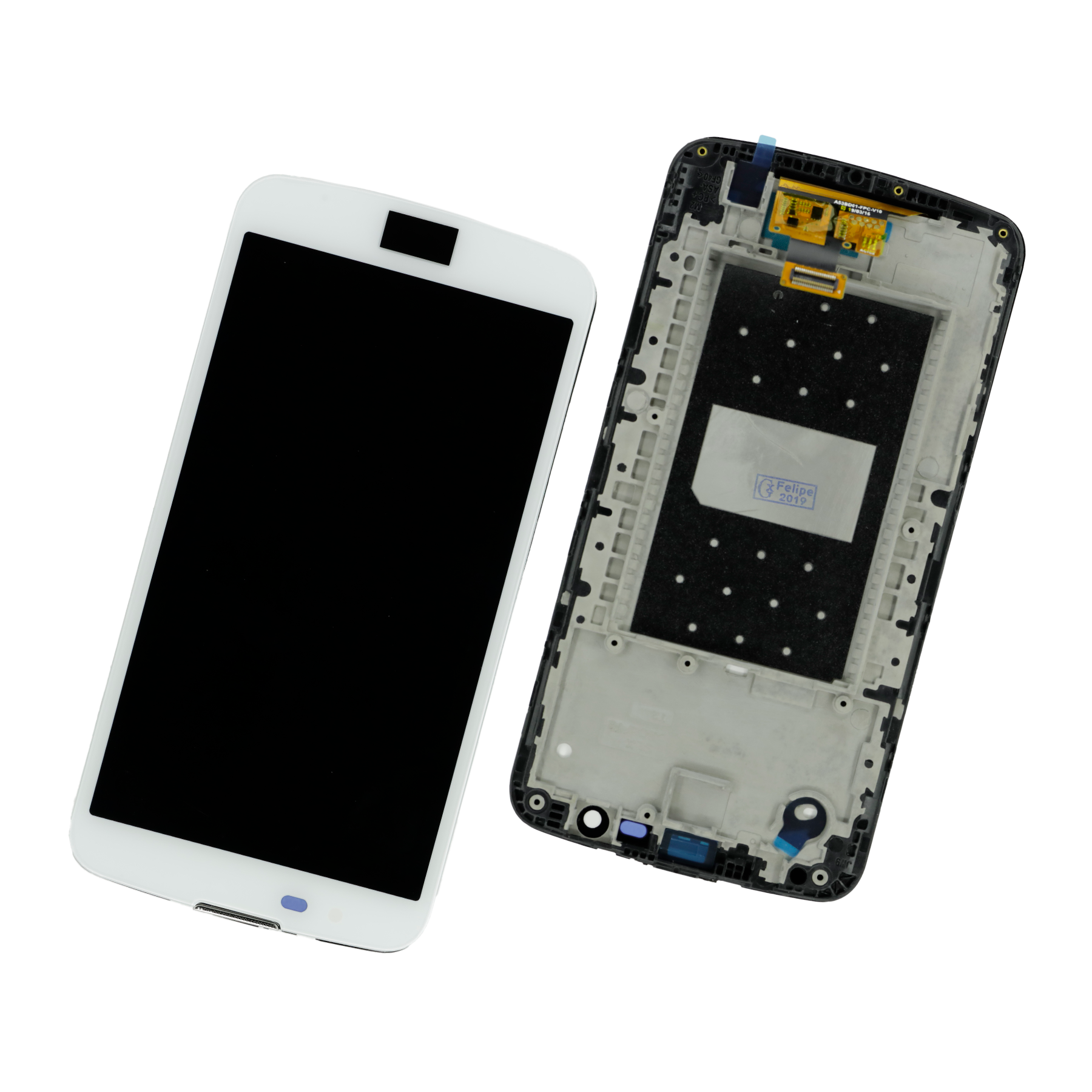 PANTALLA PARA LG Q10 VERSION 3 CON MARCO BLANCO