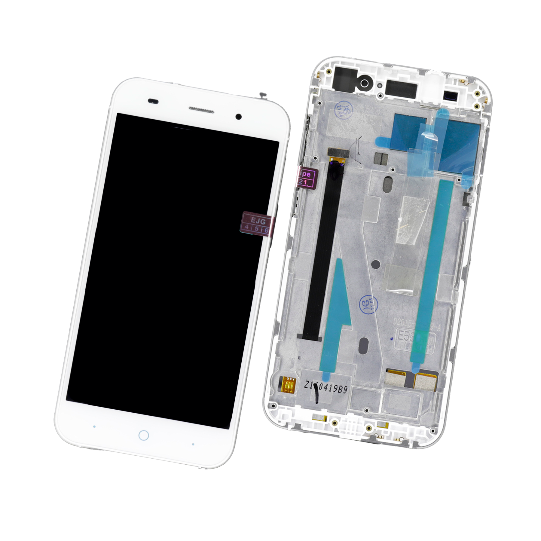 PANTALLA PARA ZTE V6 CON MARCO BLANCO