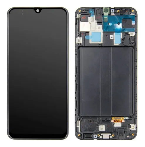 PANTALLA PARA SAMSUNG A30s CON MARCO NEGRO