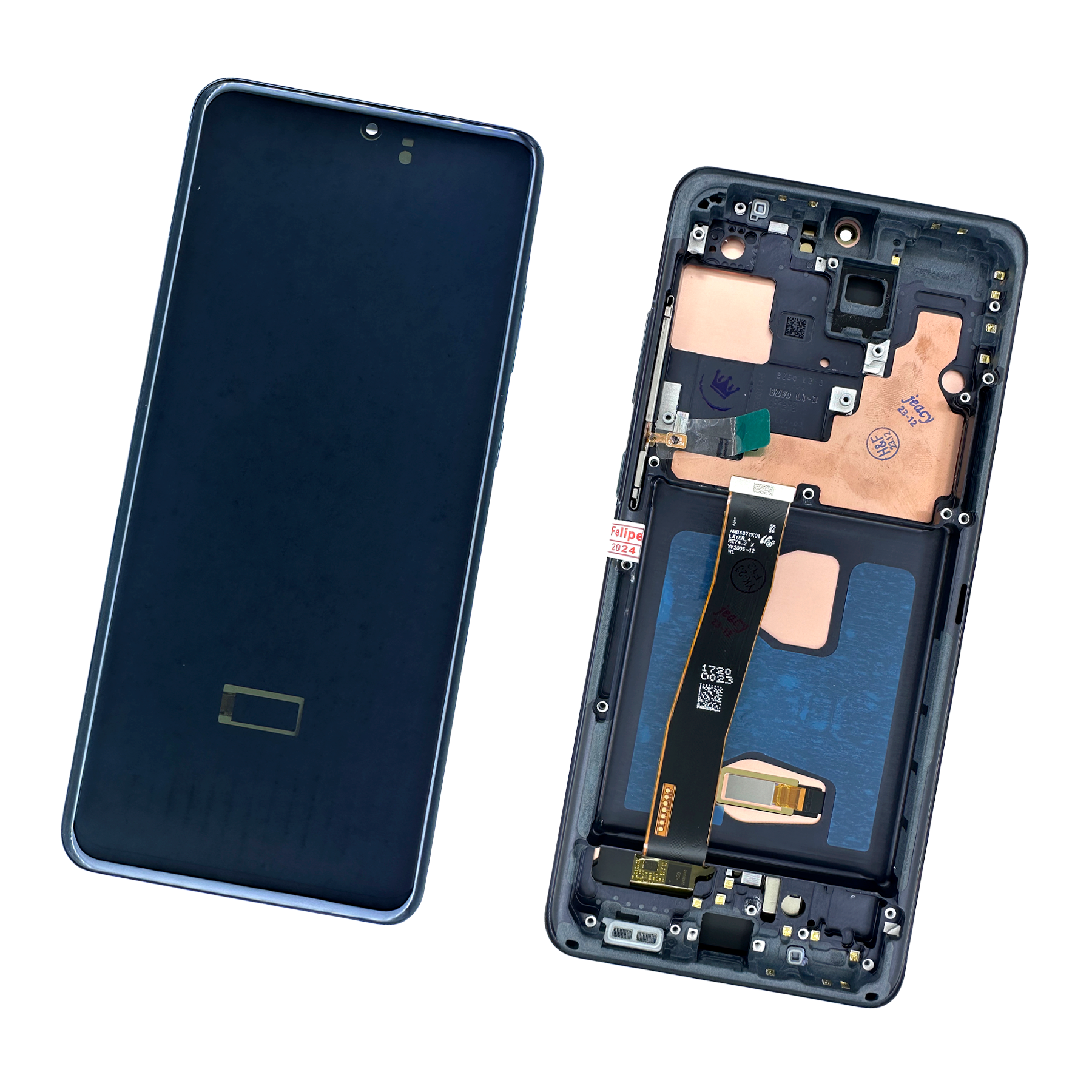 PANTALLA PARA SAMSUNG S20 ULTRA , G988B NEGRO OLED