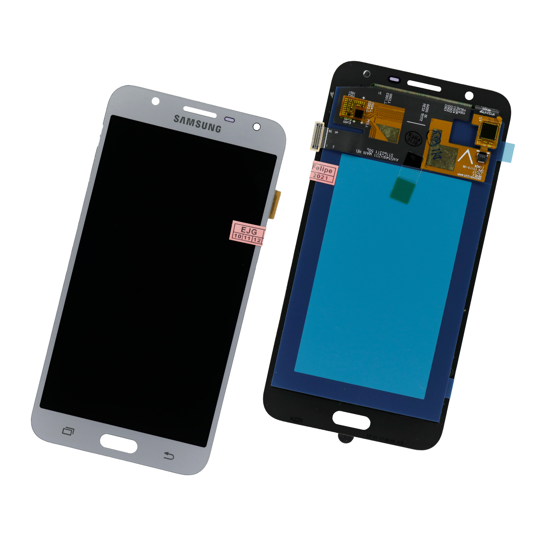 PANTALLA PARA SAMSUNG J7 NEO , J701 PLATA OLED