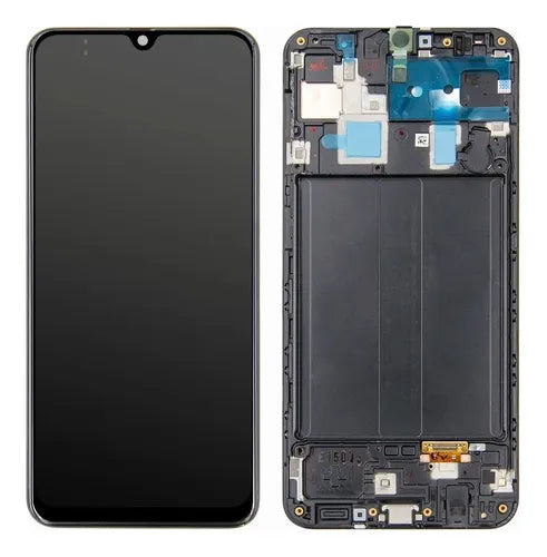 PANTALLA PARA SAMSUNG A30 , A50 CON MARCO NEGRO OLED