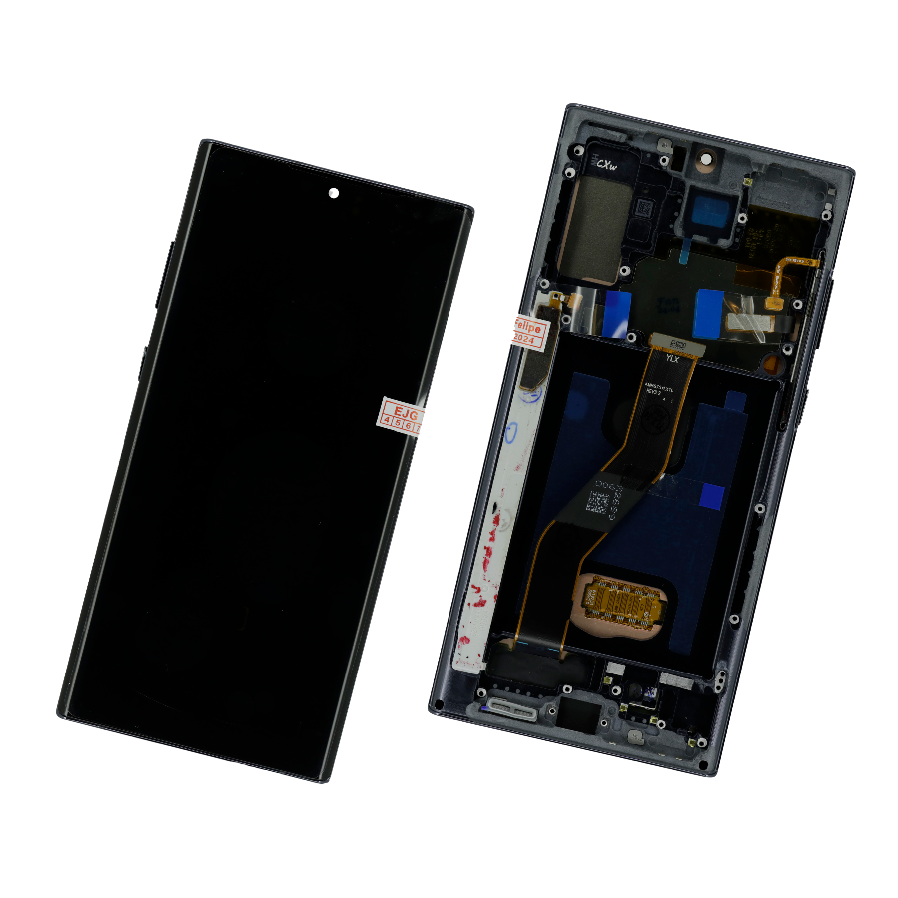 PANTALLA PARA SAMSUNG NOTE 10 PLUS OLED CON MARCO NEGRO