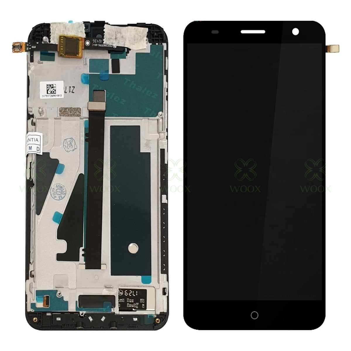 PANTALLA PARA ZTE V7 CON MARCO NEGRO