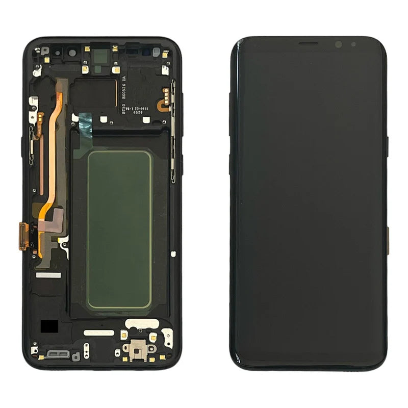 PANTALLA PARA SAMSUNG S8 PLUS CON MARCO NEGRO OLED PANTALLA PARA RECORTADA