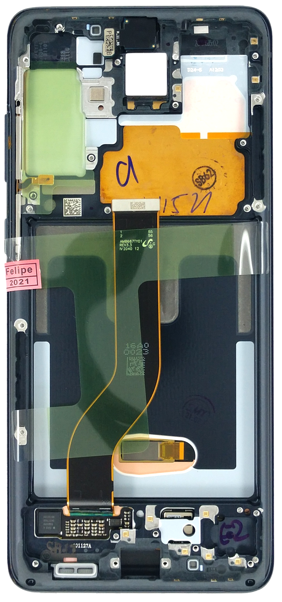 PANTALLA PARA SAMSUNG S20 PLUS , G985 GRIS