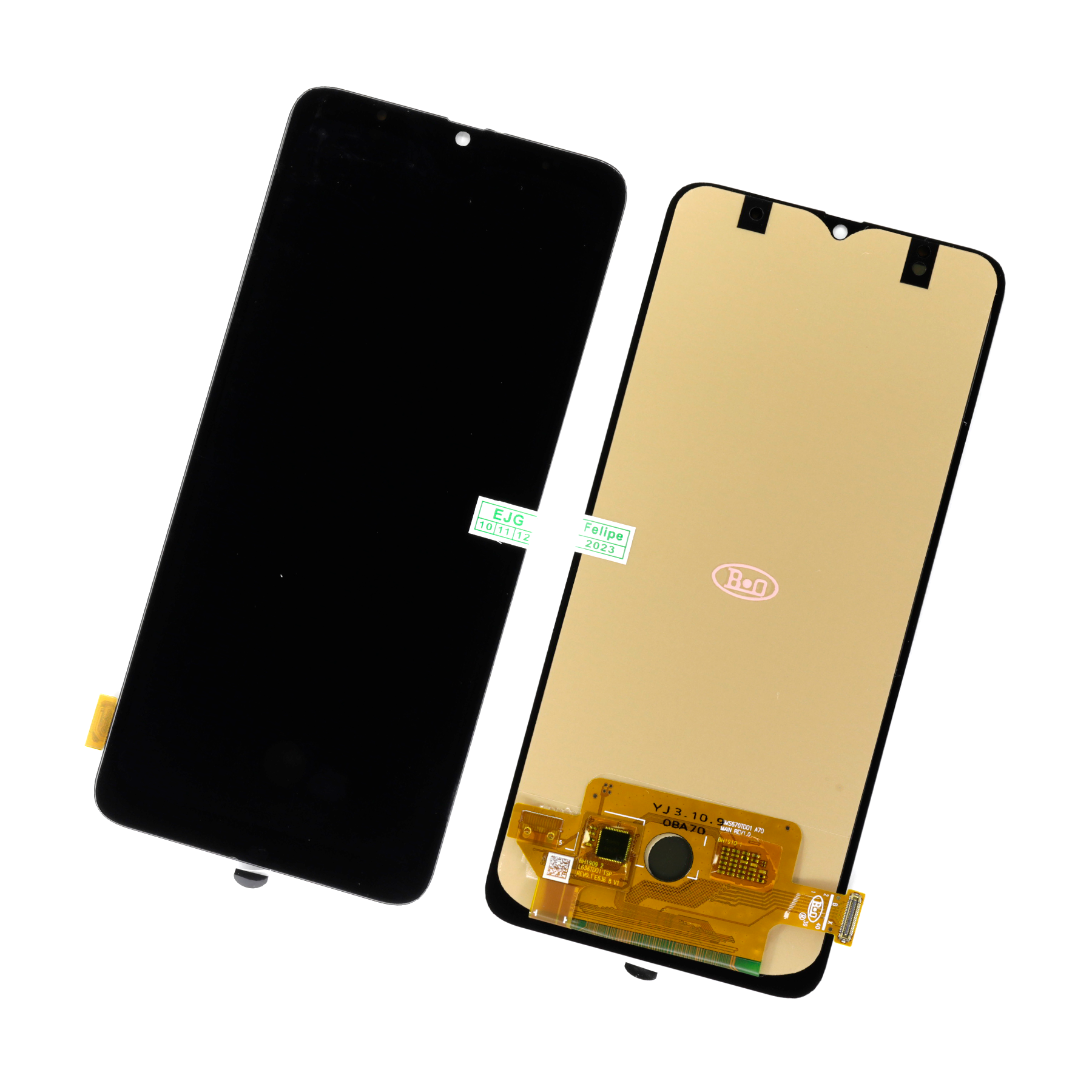 PANTALLA RECORTADA PARA SAMSUNG A70 NEGRO OLED