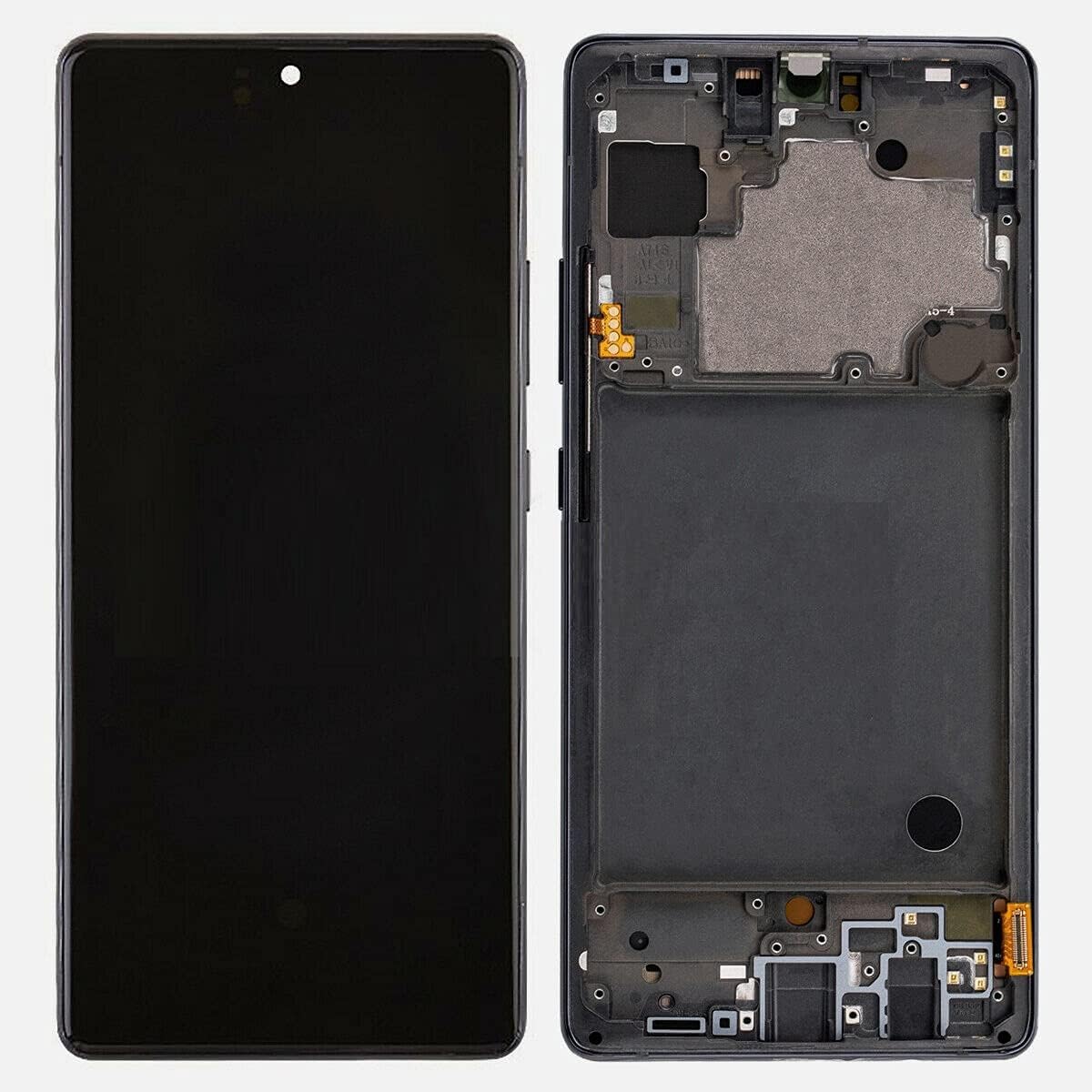 PANTALLA RECORTADA PARA SAMSUNG A71 , A715 CON MARCO NEGRO OLED