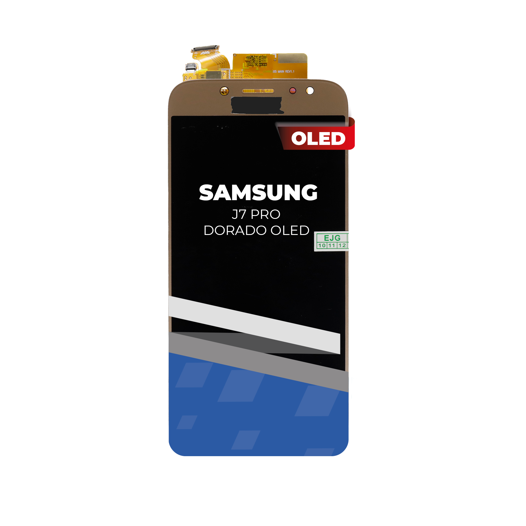 PANTALLA PARA SAMSUNG J7 PRO , J730 DORADO OLED
