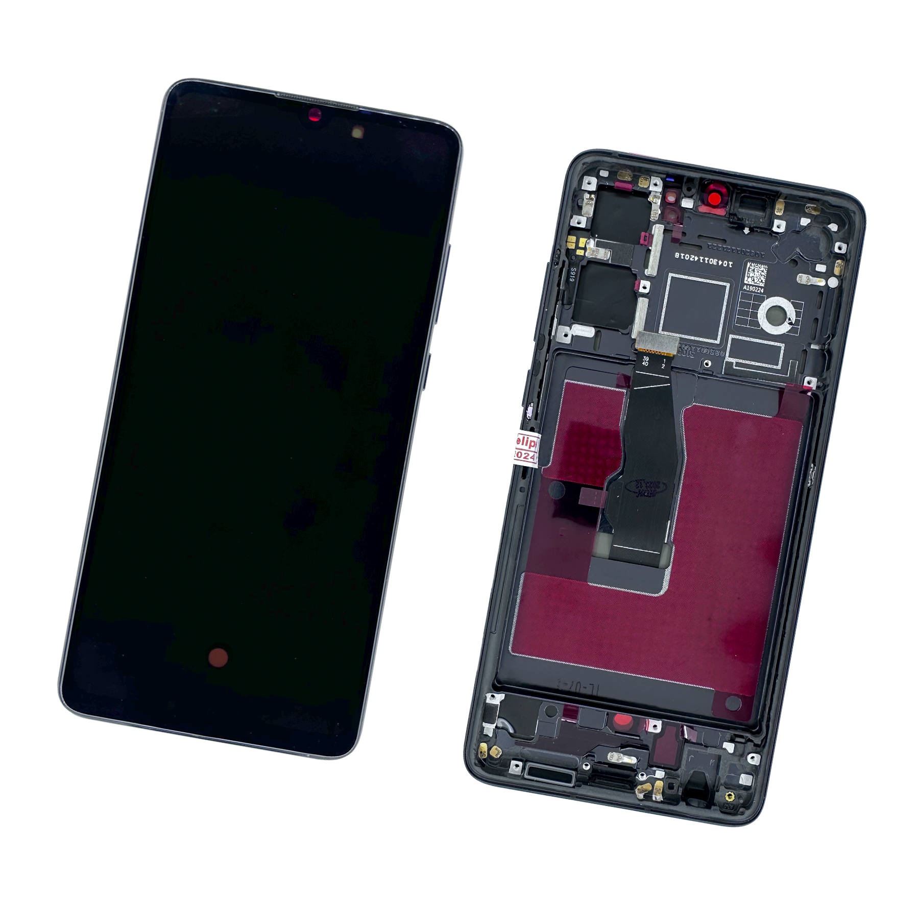 PANTALLA PARA HUAWEI P30 CON MARCO NEGRO