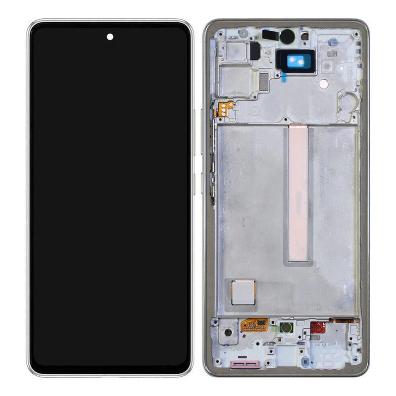 PANTALLA PARA SAMSUNG A53 OLED CON MARCO PLATA